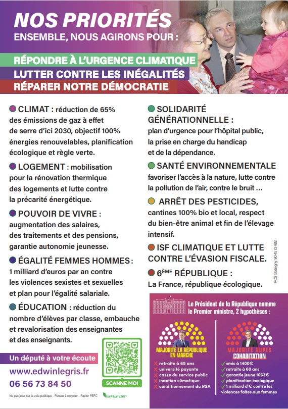Tract N°1 : nos priorités !
